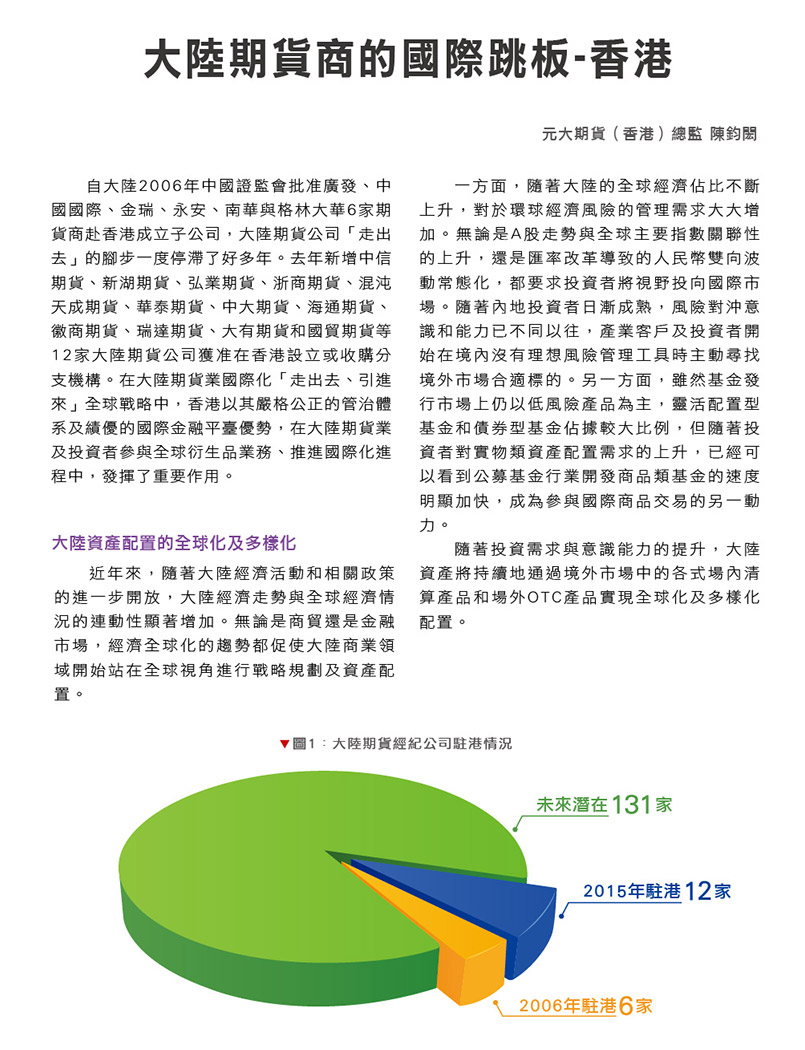 香港交易所未來的戰略思維