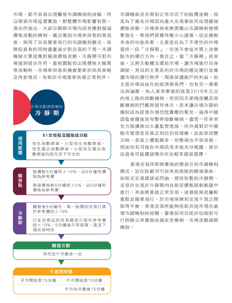 港交所將推市場波動調節機制 降低異常價格波動衝擊