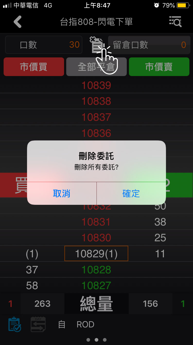 閃電下單