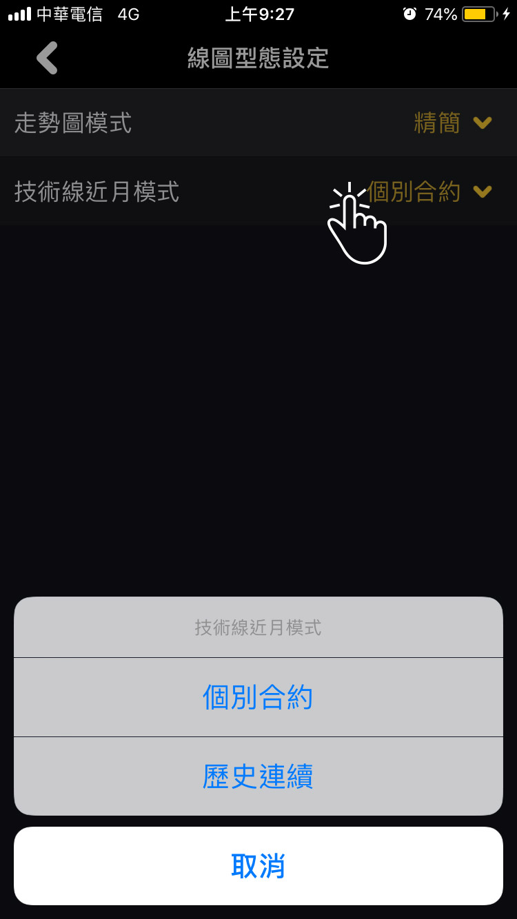 線圖型態設定